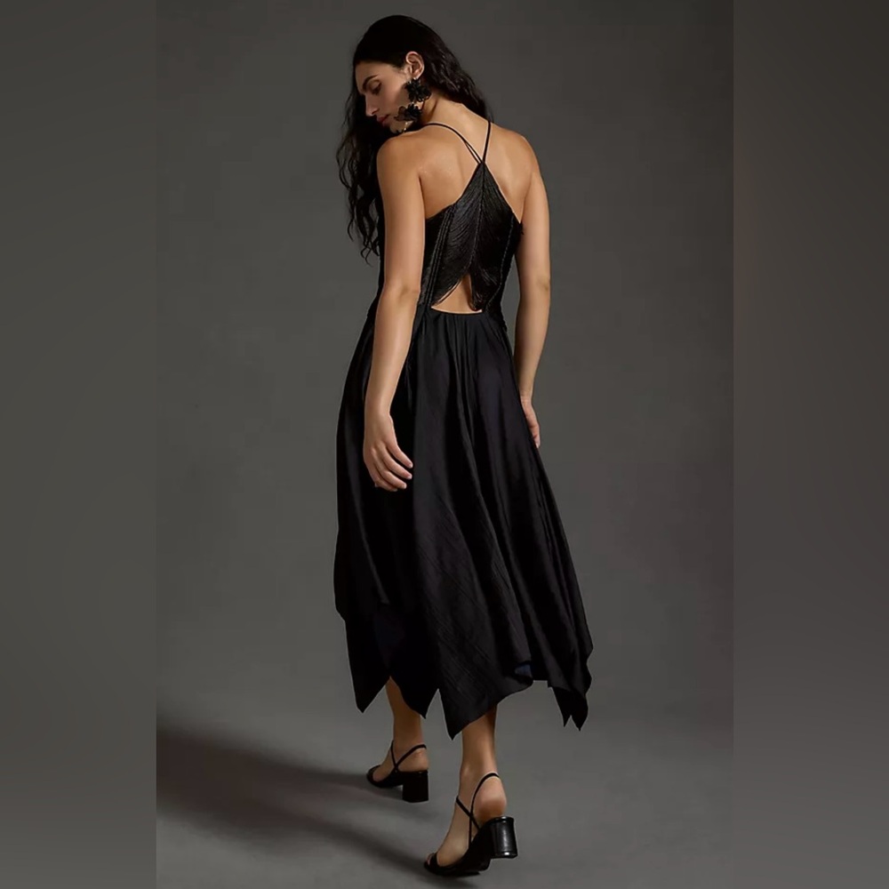 By Anthropologie Fringe Handkerchief Dress